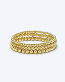 Golden Globe Bead Stack - 3mm, 4mm, 5mm