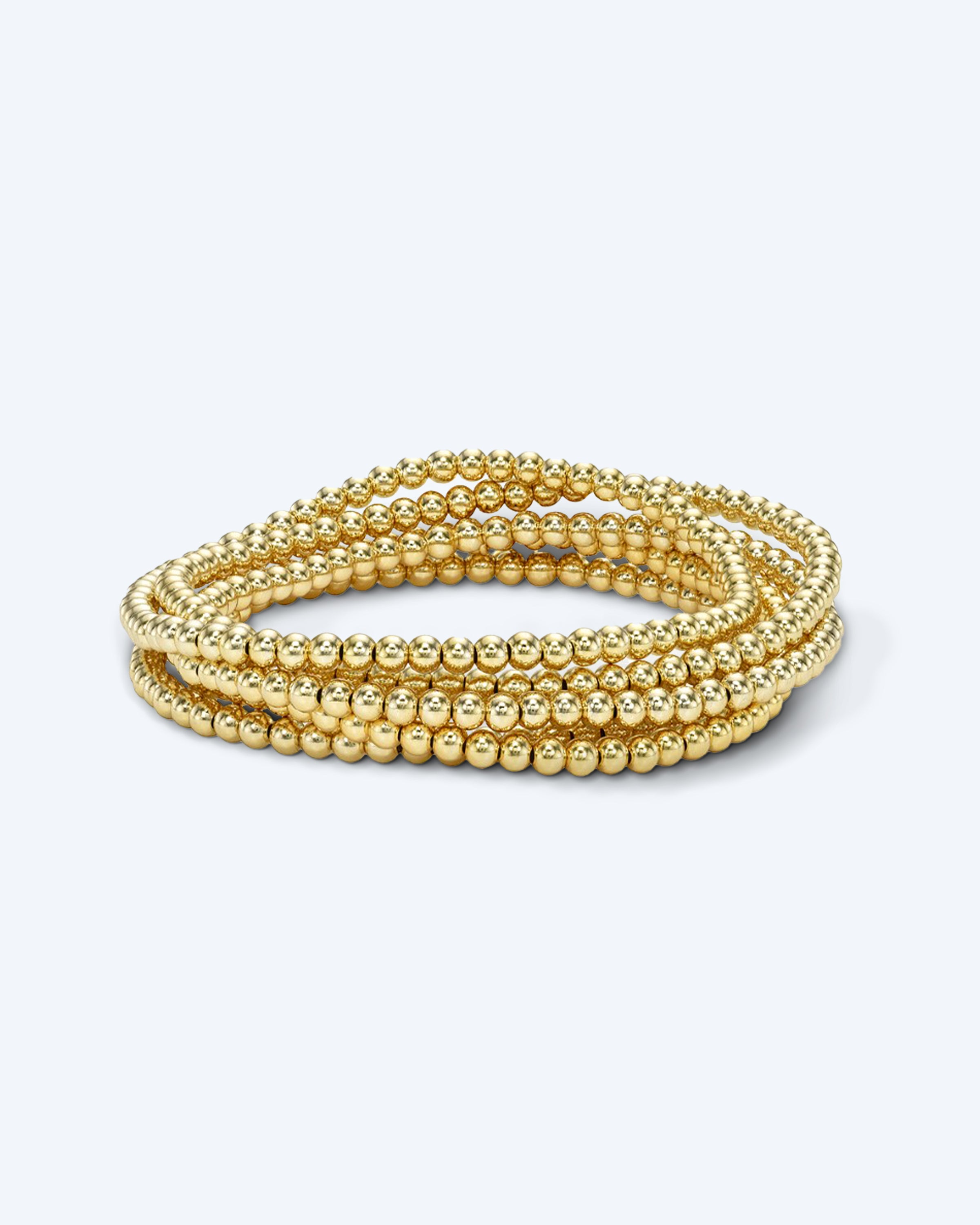 Golden Globe Bead Stack - 3mm