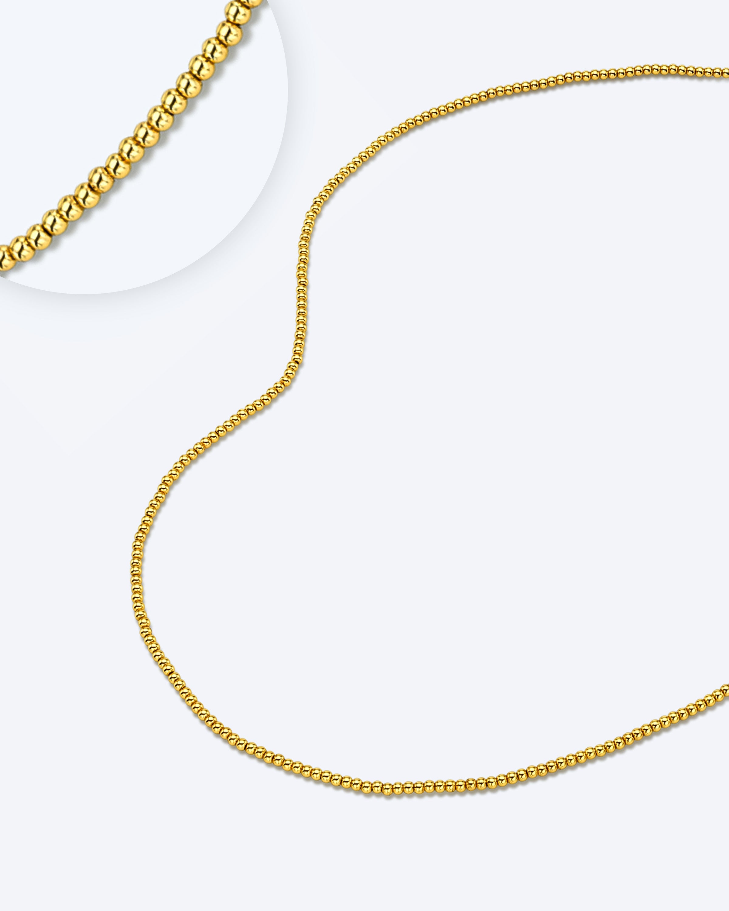 Golden Globe Necklace - 2mm