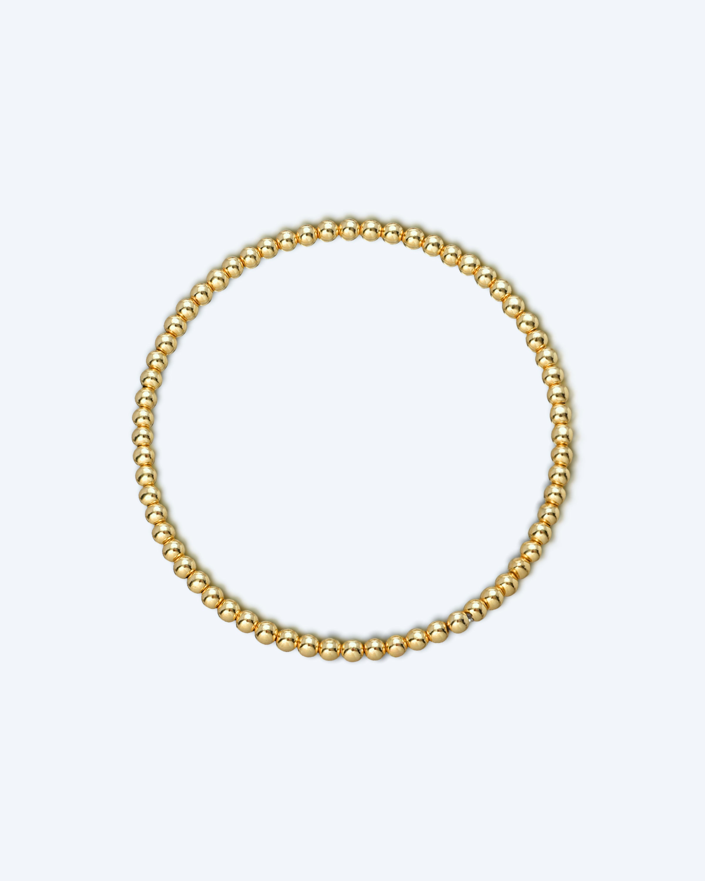 Golden Globe Bracelet - 3mm