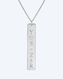 Name Plate Charm Necklace